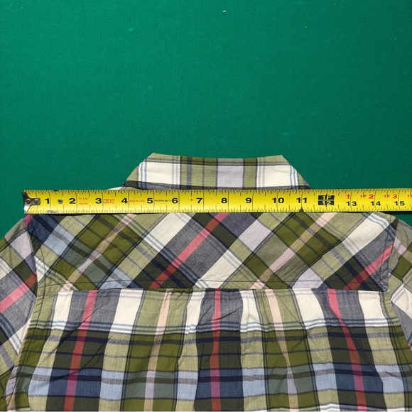 NWT Tommy Bahama Maui Madras Midi Shirt Dress Green Blue Red Plaid XS - Picture 10 of 10